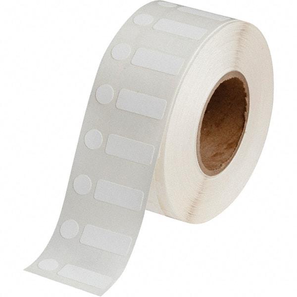 Brady - 3/8" Wide x 1" Long, White Polypropylene Inkjet Label - For BradyJet J2000 - Caliber Tooling