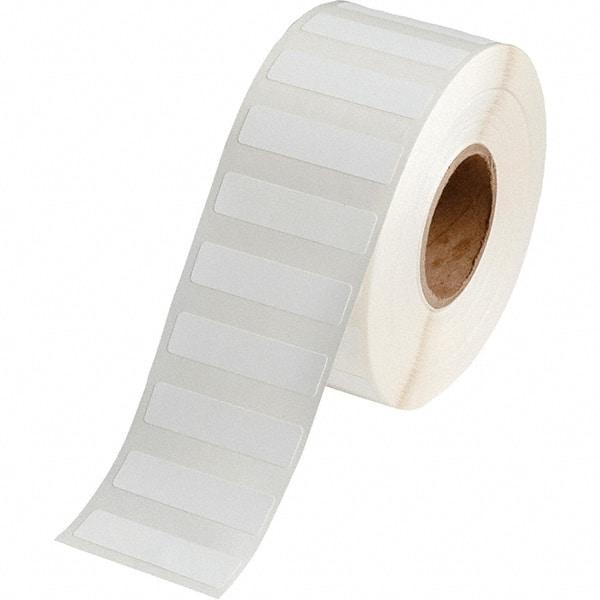 Brady - 1/2" Wide x 2" Long, White Polypropylene Inkjet Label - For BradyJet J2000 - Caliber Tooling