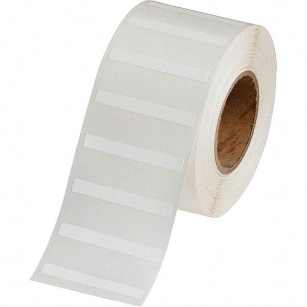 Brady - 1/4" Wide x 2" Long, White Polypropylene Inkjet Label - For BradyJet J2000 - Caliber Tooling