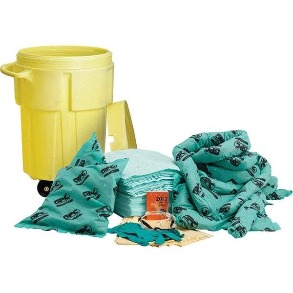 Brady SPC Sorbents - 38 Gal Capacity Chemical Spill Kit - 55 Gal Polyethylene Drum - Caliber Tooling