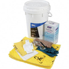 Brady SPC Sorbents - 9 Gal Capacity Hazardous Materials Spill Kit - 6.5 Gal Polyethylene Bucket - Caliber Tooling