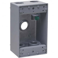 Hubbell-Raco - 4.57 x 2.816 x 2.148" Aluminum Rectangular Weather Resistant Outlet Box - Caliber Tooling