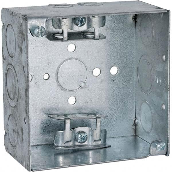 Hubbell-Raco - 4 x 4 x 2.188" Steel Square Device Box - Caliber Tooling