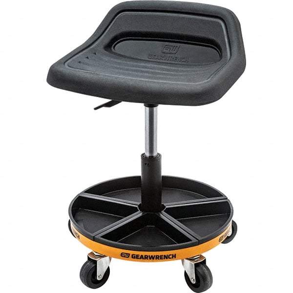 GearWrench - Swivel & Adjustable Stools Type: Tractor Seat Base Type: Mobile Wheel Base - Caliber Tooling