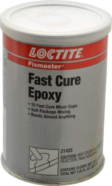 Loctite - 0.14 oz Can Two Part Epoxy - 5 min Working Time, 1,955 psi Shear Strength, Series Fixmaster - Caliber Tooling