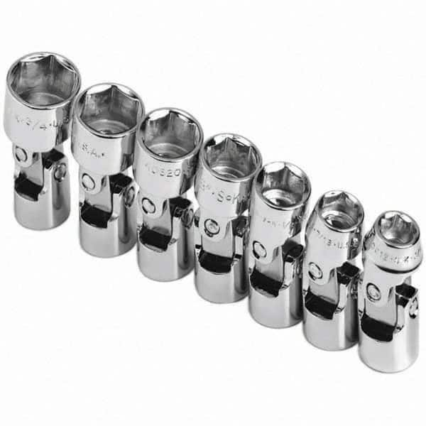 SK - 3/8" Drive Standard Socket Set - 3/8 to 3/4", Inch Measurement Standard - Caliber Tooling