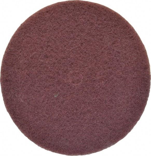 3M - 6" Very Fine Grade Aluminum Oxide Deburring Disc - 1/2" Center Hole, Arbor Connection, Maroon, 4,000 Max RPM - Caliber Tooling