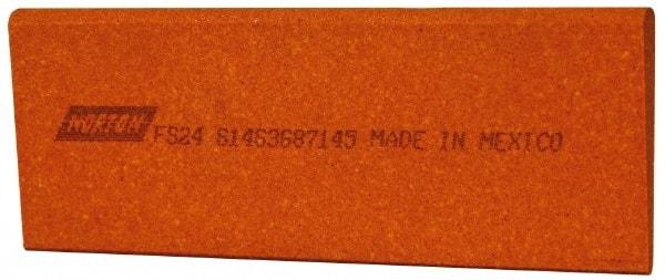 Norton - 4-1/2" Long x 1-3/4" Diam x 1/4" Thick, Aluminum Oxide Sharpening Stone - Round Edge Slip, Fine Grade - Caliber Tooling