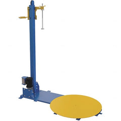 Vestil - 48 Inch Diameter, 4 to 6 Pallets per Hour, Semi Automatic, Light Duty Stretch and Pallet Wrap Machine - 4,000 Lbs. Capacity, 3 to 12 RPM, 2-3/8 Inch High - Caliber Tooling