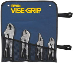 Irwin - 4 Piece Locking Plier Set - Comes in Nylon Roll - Caliber Tooling