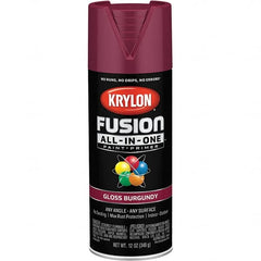 Krylon - Spray Paints Type: Acrylic Enamel Spray Paint Color: Burgundy - Caliber Tooling