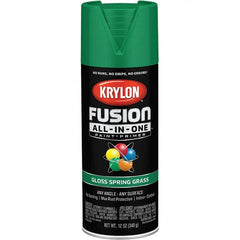 Krylon - Spray Paints Type: Acrylic Enamel Spray Paint Color: Spring Grass - Caliber Tooling