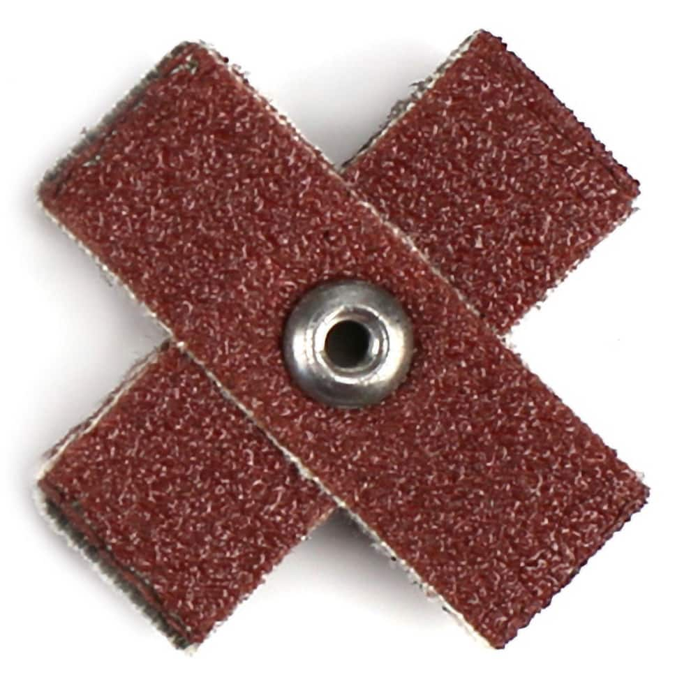 Superior Abrasives - Cross & Square Pads; Pad Type: Cross ; Abrasive Material: Aluminum Oxide ; Pad Width (Inch): 1/2 ; Pad Length (Inch): 1-1/2 ; Grit: 60 ; Grade: General Purpose - Exact Industrial Supply