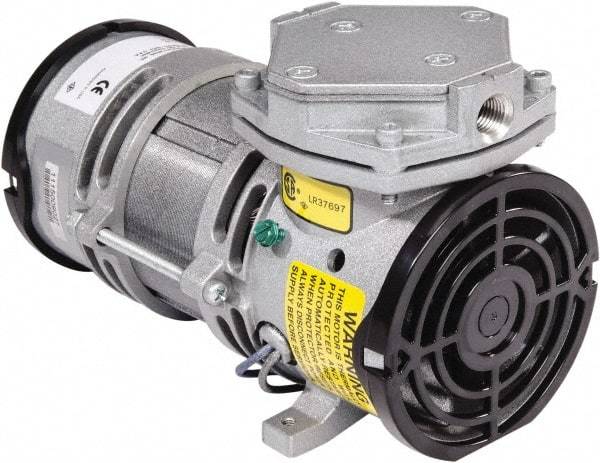 Gast - Diaphragm-Type Vacuum Pumps Horsepower: 1/8 Cubic Feet per Minute: 0.70 - Caliber Tooling