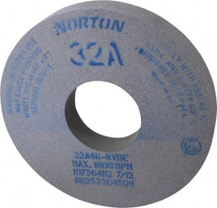 Norton - 14" Diam x 5" Hole x 2" Thick, K Hardness, 46 Grit Surface Grinding Wheel - Aluminum Oxide, Type 1, Coarse Grade, 1,800 Max RPM, Vitrified Bond, No Recess - Caliber Tooling