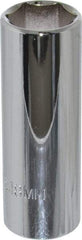 Proto - 3/8" Drive, Deep Hand Socket - 6 Points, 2-3/4" OAL, Chrome Finish - Caliber Tooling