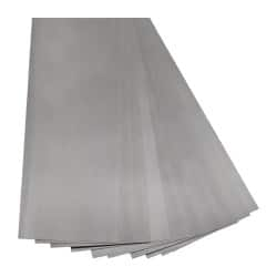 Precision Brand - 10 Piece, 18 Inch Long x 6 Inch Wide x 0.002 Inch Thick, Shim Sheet Stock - Steel - Caliber Tooling