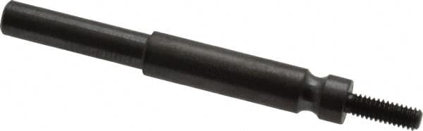 Standard Abrasives - 3" Shank x 1/4" Shank Diam Deburring Wheel Mandrel - 8-32 Thread - Caliber Tooling