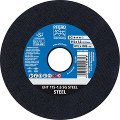 PFERD - Cutoff Wheels; Tool Compatibility: Angle Grinder ; Wheel Diameter (Inch): 4-1/2 ; Wheel Thickness (Inch): 0.0450 ; Abrasive Material: Aluminum Oxide ; Maximum RPM: 13300.000 ; Grit: 46 - Exact Industrial Supply