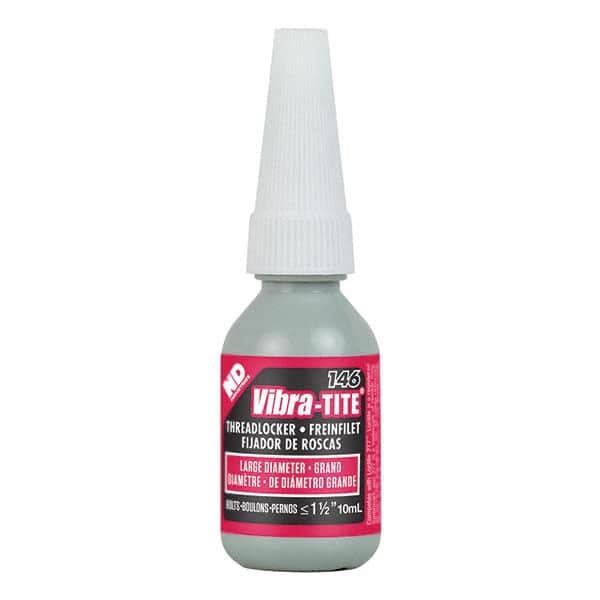 Vibra-Tite - 10 mL Bottle, Red, Large Diameter/High Strength Threadlocker - Caliber Tooling