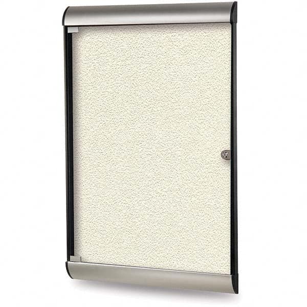 Ghent - Cork Bulletin Boards Style: Enclosed Bulletin Board Color: Ivory - Caliber Tooling