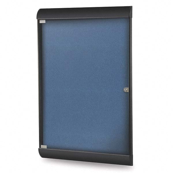 Ghent - Cork Bulletin Boards Style: Enclosed Bulletin Board Color: Navy - Caliber Tooling