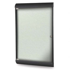 Ghent - Cork Bulletin Boards Style: Enclosed Bulletin Board Color: Silver - Caliber Tooling