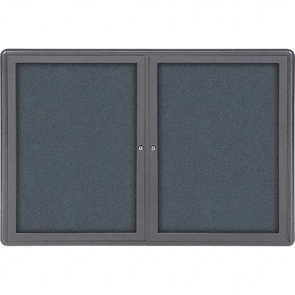 Ghent - Cork Bulletin Boards Style: Enclosed Fabric Bulletin Board Color: Gray - Caliber Tooling