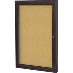 Ghent - Cork Bulletin Boards Style: Enclosed Cork Bulletin Boards Color: Natural Cork - Caliber Tooling