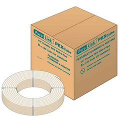 Mueller Industries - 0.475" ID x 5/8" OD, 100' Long, PEX-A Tube - Natural with Red Print, 100 Max psi - Caliber Tooling