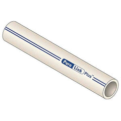 Mueller Industries - 0.671" ID x 7/8" OD, 20' Long, PEX-A Tube - Natural with Blue Print, 100 Max psi - Caliber Tooling