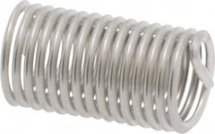 Heli-Coil - M5x0.80 Metric Coarse, 15mm OAL, Free Running Helical Insert - 15-1/8 Free Coils, Tanged, 304 Stainless Steel, Bright Finish, 3D Insert Length - Caliber Tooling