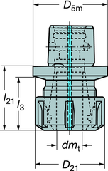 C43911425038 CAPTO ADAPTER - Caliber Tooling