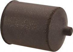 Cratex - 7/8" Max Diam x 1-1/4" Long, Cone, Rubberized Point - Medium Grade, Silicon Carbide, 1/4" Arbor Hole, Unmounted - Caliber Tooling