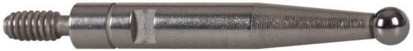 INTERAPID - 0.08" Ball Diam, Carbide, Ball Test Indicator Contact Point - 0.65" Contact Point Length, Use with Brown & Sharpe Interapid 312 Dial Test Indicators (Except 74.111965 & 74.111958) - Caliber Tooling