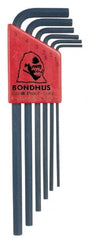 Bondhus - 6 Piece L-Key Hex Key Set - Caliber Tooling