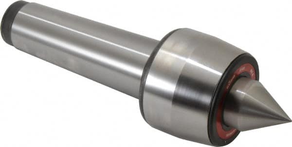 Rohm - MT6 Taper Shank, 4.134" Head Diam 2,500 Lb Capacity Live Center - 2,600 Max RPM, 3.217" Head Length, 1.9685" Point Diam, 2.264" Point Len, 7,700 Lb Max Workpc, 13.15" OAL, Standard Point - Caliber Tooling