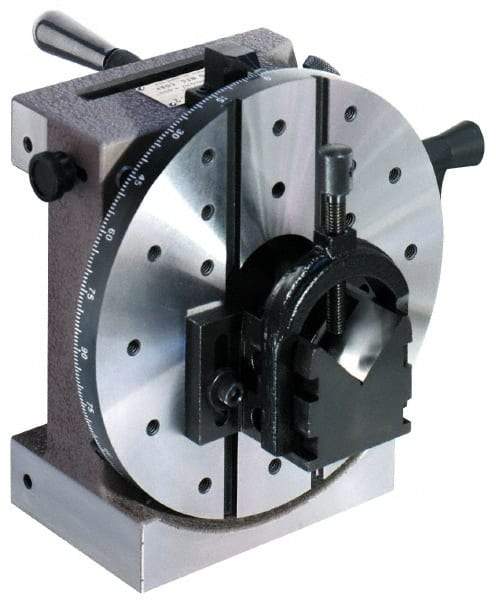 Harig - 24 Position, V-Block Grinding Fixture & Indexing Spacer - 4" High Centerline, 1-3/16" Spacer Through Hole, 8-5/16" OAL, 7-41/64" Overall Height - Caliber Tooling