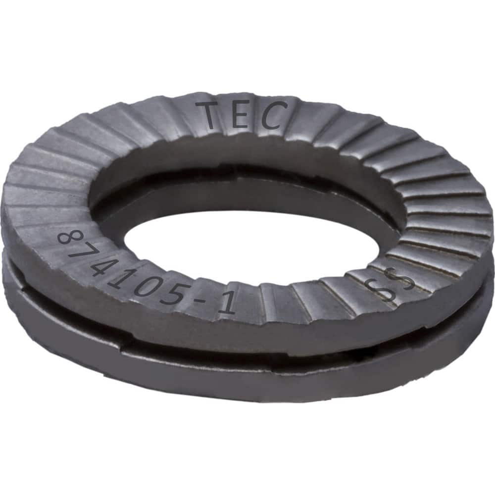 Wedge Lock Washers; Thread Size: 3/4; Material: Stainless Steel; Inside Diameter: 0.787 in; Outside Diameter: 1.209 in; Finish: Uncoated; Hardness: Kolsterize Case Hardened; Standards: MIL-STD-1312-7   ISO 9001:2008    ISO TS16949; Thickness: 3.2 in