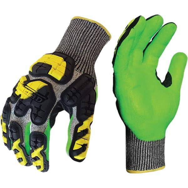 ironCLAD - Size 2XL (11), ANSI Cut Lvl A3, Puncture Lvl 5, Foam Nitrile Coated Cut Resistant Gloves - Caliber Tooling