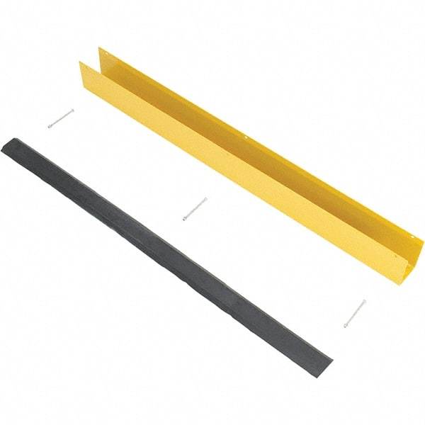 Vestil - 4-7/8" Long, Rubber Rack Guard - Yellow/Black - Caliber Tooling