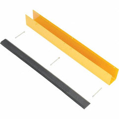 Vestil - 4-7/8" Long, Rubber Rack Guard - Yellow/Black - Caliber Tooling