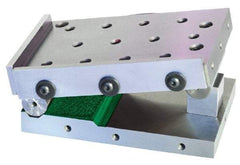 Harig - 4" Long x 6" Wide x 4" High, Precision Steel Sine Plate - Includes 2 Rails - Caliber Tooling