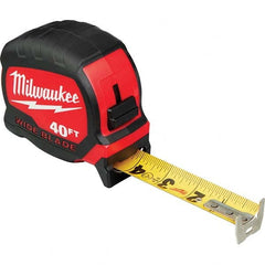 Milwaukee Tool - 40' x 1-5/16" Yellow/Black Blade Tape Measure - Caliber Tooling