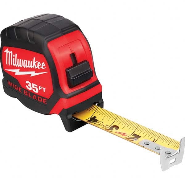 Milwaukee Tool - 35' x 1-5/16" Yellow/Black Blade Tape Measure - Caliber Tooling