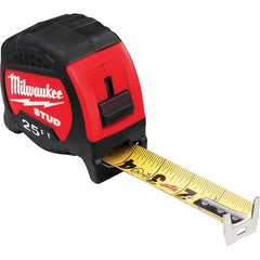 Milwaukee Tool - 25' x 1-5/16" Yellow/Black Blade Tape Measure - Caliber Tooling