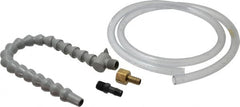 Graymills - 2 Piece, 60" Hose Length, 1/2" Nozzle Diam, 1/2" Hose ID, Coolant Hose Kit - For Flood-Type Coolant Systems - Caliber Tooling