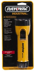 Rayovac - Incandescent Bulb, Industrial/Tactical Flashlight - Yellow Body, 2 D Batteries Not Included - Caliber Tooling