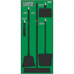 30 x 68″ Aluminum Shadow Board 1 Panel, Green/Black