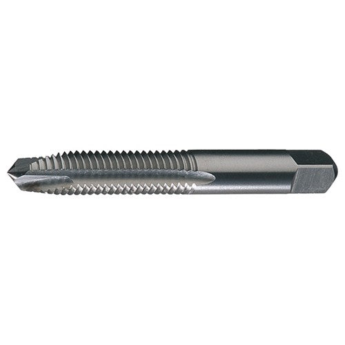 ‎1/4-28 UNF 2 Flute HSS Standard Plug Chamfer Spiral Point Tap- Bright - Exact Industrial Supply